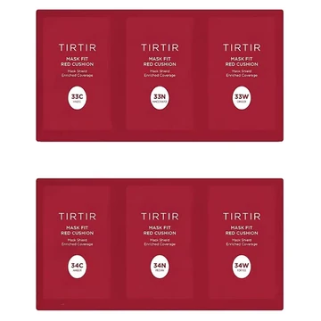 TIRTIR Mask Fit Red Cushion 6 Shades Trial Kit (33C - 34W) TIRTIR Mask Fit Red Cushion 6 Shades Trial Kit (33C - 34W)