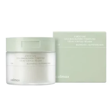 Celimax Ji Woo Gae Cica BHA Blemish Toner Pad