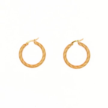 immaculati torqueo golden earring