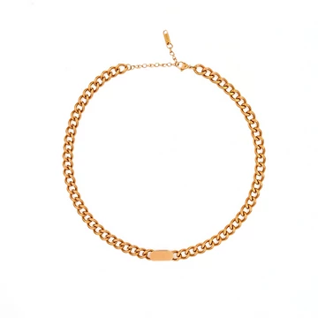 immaculati cuban link golden necklace