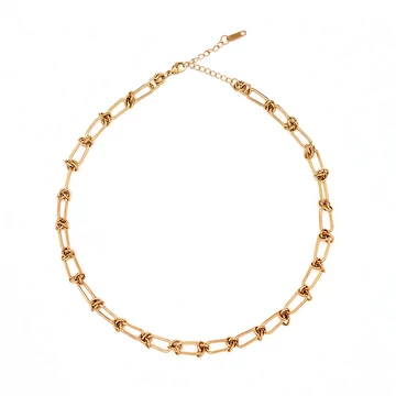 immaculati doggie golden necklace