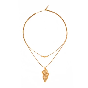 immaculati leafie golden necklace