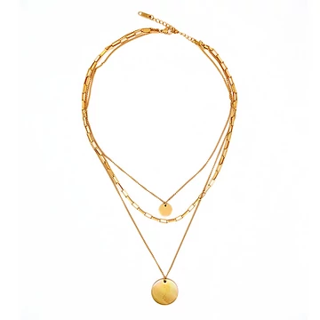 immaculati solar golden necklace
