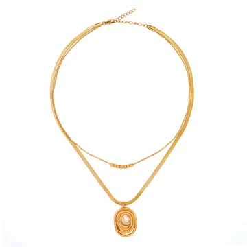 immaculati tanglie golden necklace