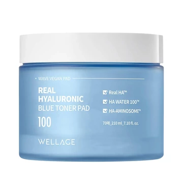 Wellage Real Hyaluronic Blue Toner Pad 