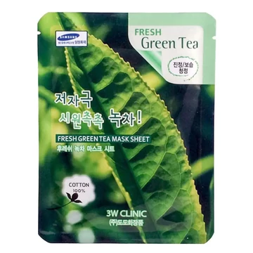 3W Clinic Fresh Green Tea Mask Sheet