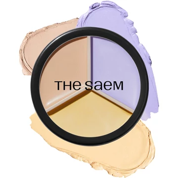 The Saem Cover Perfection Triple Pot Concealer – 04 Tone Up Beige 