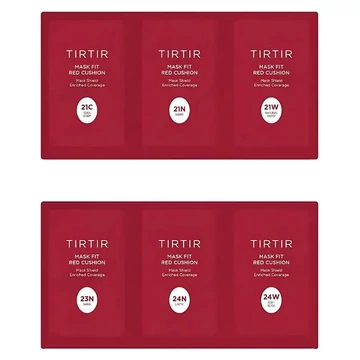 TIRTIR Mask Fit Red Cushion 6 Shades Trial Kit (21C-24W)