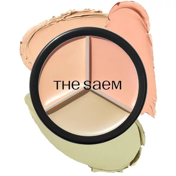The Saem Cover Perfection Triple Pot Concealer – 03 Correct Up Beige 