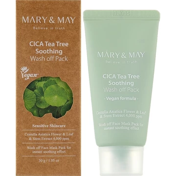 Mary&amp;May CICA TeaTree Soothing Wash Off Pack MINI 