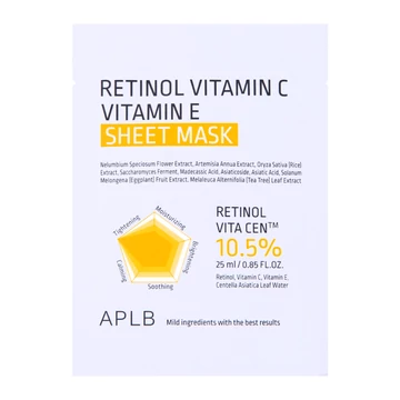 APLB Retinol Vitamin C Vitamin E Sheet Mask
