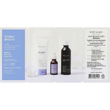 Mary&amp;May Collagen Line 3Step Sachet (Cleansing Foam 1.5g + Serum 1.5g + Lotion 1.5g)