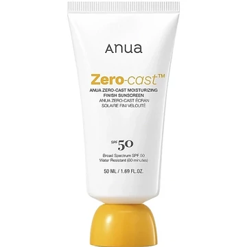 Anua Zero-Cast Moisturizing Finish Sunscreen SPF 50+ PA++++