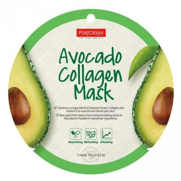 PUREDERM Avocado Collagen Mask-C
