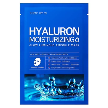 Some By Mi Hyaluron Moisturizing Glow Luminous Ampoule Mask - Szövetmaszk Hialuronsavval 1db/25ml Some By Mi Hyaluron Moisturizing Glow Luminous Ampoule Mask - Szövetmaszk Hialuronsavval 1db/25ml
