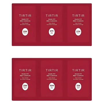 TIRTIR Mask Fit Red Cushion 6 Shades Trial Kit TIRTIR Mask Fit Red Cushion 6 Shades Trial Kit