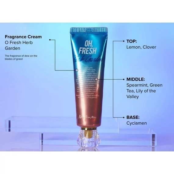 Kiss by Rosemine Fragrance Body Cream Oh Fresh Herb Garden – Krema za telo z zeliščnim vonjem 140ml