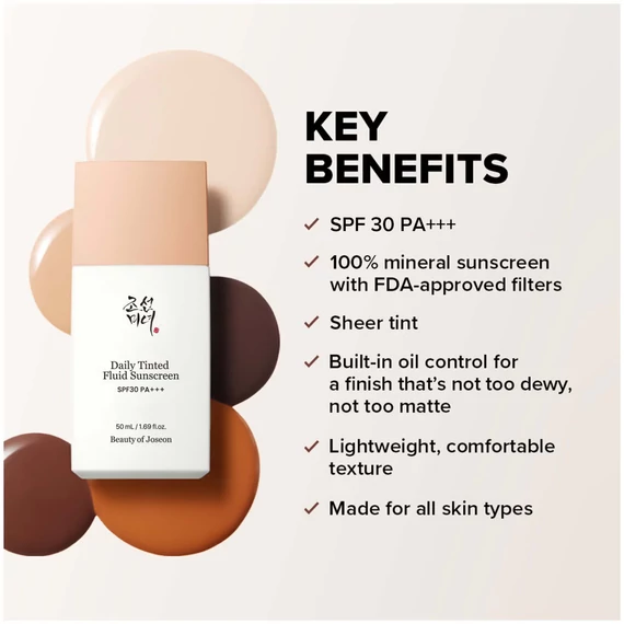 Beauty of Joseon Daily Tinted Fluid Sunscreen SPF30 #MP200 – Getönter Sonnenschutz Fluid 50ml