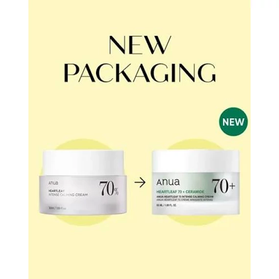Anua Heartleaf 70+ Intense Calming Cream - Intenzivní zklidňující krém 50ml