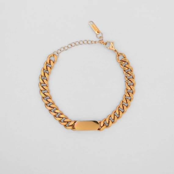 immaculati cuban link golden bracelet 2