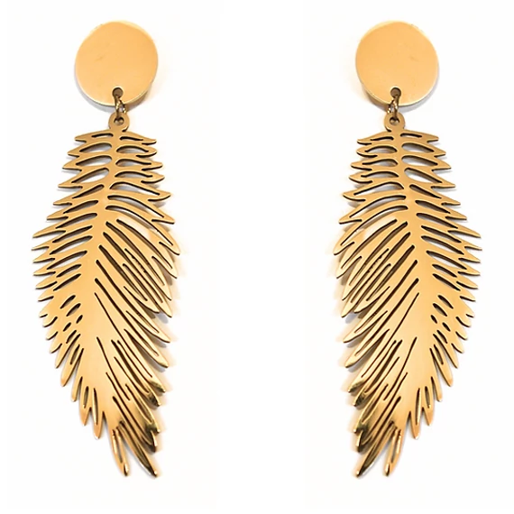 immaculati feathers golden earring 1