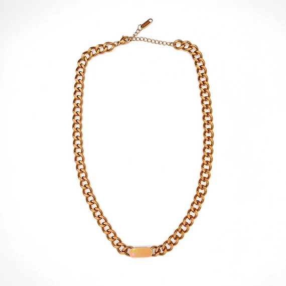 immaculati cuban link golden necklace 2
