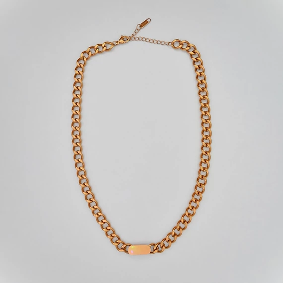 immaculati cuban link golden necklace 3