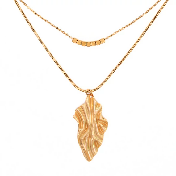 immaculati leafie golden necklace 1