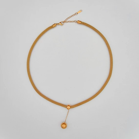 immaculati python pearl golden necklace 3