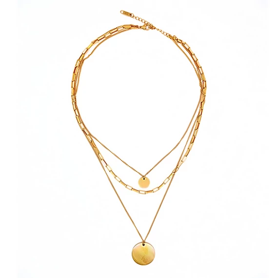 immaculati solar golden necklace