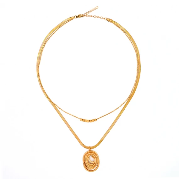 immaculati tanglie golden necklace