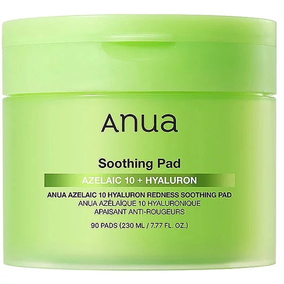 Anua Azelaic 10 Hyaluron Redness Soothing Pad 