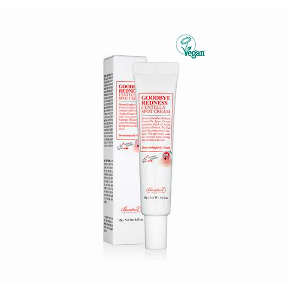 BENTON Goodbye Redness Centella Spot Cream - Centella asiatica krém helyileg alkalmazva 15ml