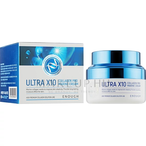 Enough Ultra X10 Collagen Pro Marine Cream - Vlažilna krema za obraz s kolagenom 50ml