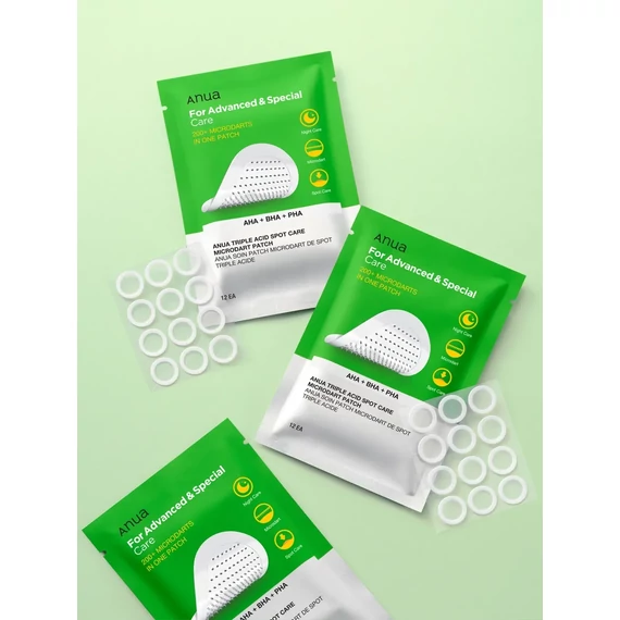 Anua Triple Acid Spot Care Microdart Patch – Anti-Akne Pflaster mit Säuren 12Stk