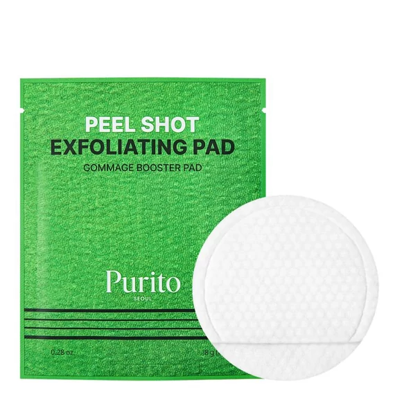 Purito Seoul Peel Shot Exfoliating Pad – Hámlasztó Arcpárnák 8db/64g
