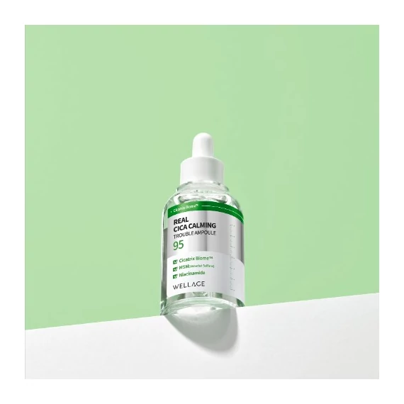 Wellage Real Cica Calming 95 Ampoule – Nyugtató Ampulla Szérum 50ml