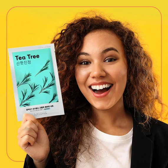 Missha Airy Fit Sheet Mask - Tea Tree – Kojąca Maska w Płachcie 1szt/19g