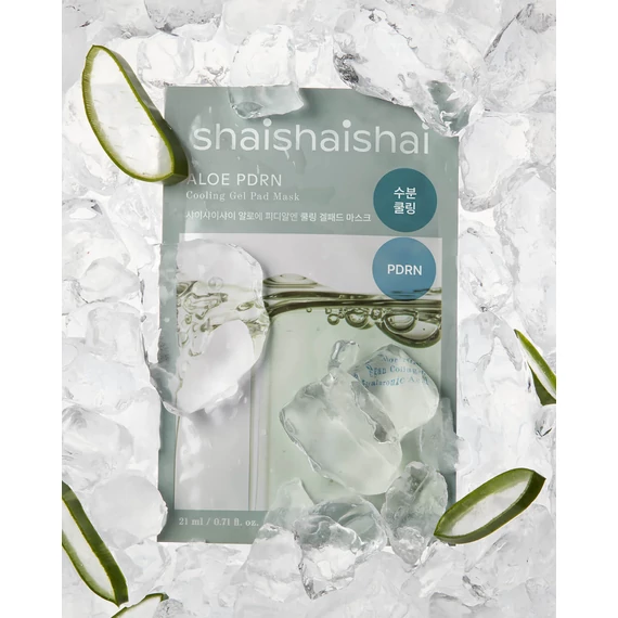 SHAISHAISHAI Aloe PDRN Cooling Gel Pad Mask – Kühlende Regenerierende Gel-Maske 1Stk/21ml