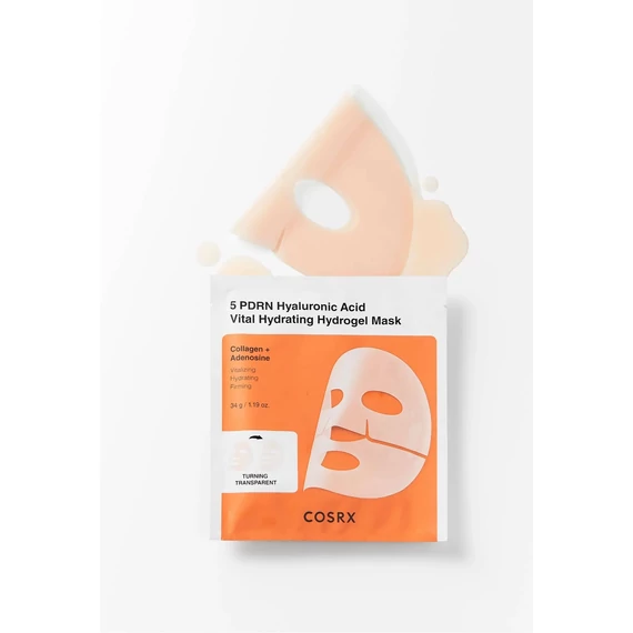 Cosrx 5 PDRN Hyaluronic Acid Vital Hydrating Hydrogel Mask – Hidratacijska Maska za Obraz 1kos/34g