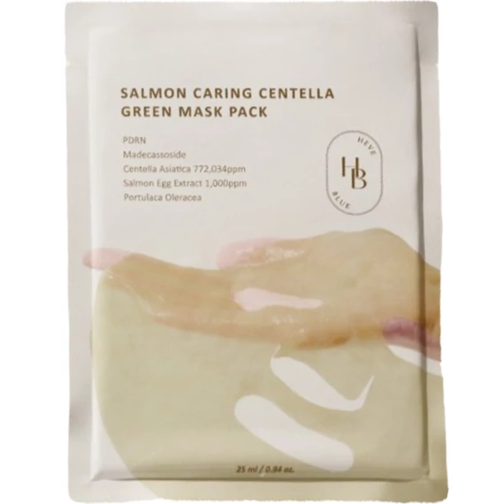 HEVEBLUE Salmon Caring Centella Green Mask Pack