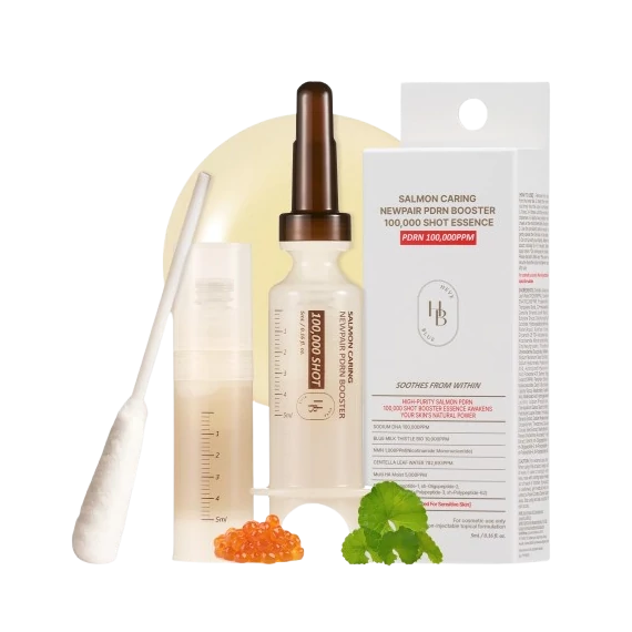 HEVEBLUE Salmon Caring Centella New Pair PDRN Booster 100,000 Shot