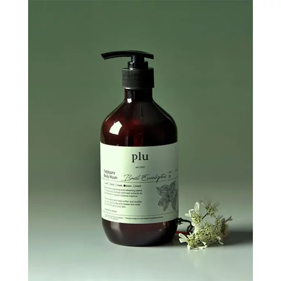 Plu Aroma Body Wash – Basil Eucalyptus – Dišeči Gel za Tuširanje 500g