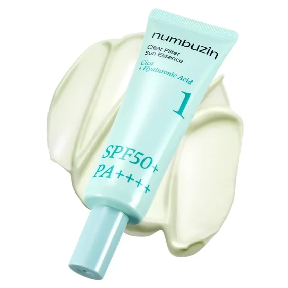 Numbuzin No.1 Clear Filter Sun Essence SPF50+ PA++++ – Sončna Esenca za Obraz 50ml