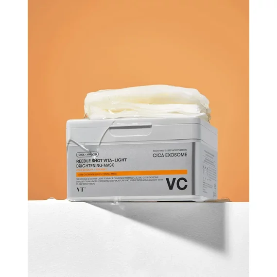 VT Cosmetics Reedle Shot Vita-Light Brightening Mask – Maskara za Posvetlitev Obraza 30kos