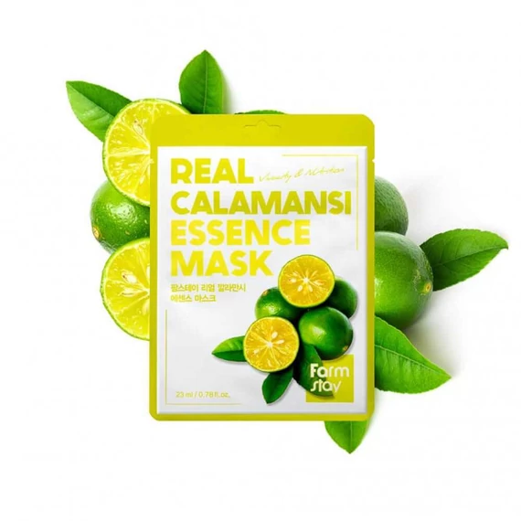 Farmstay Real Calamansi Essence Mask – Krepilna Tkaninska Maska 1kos/23ml