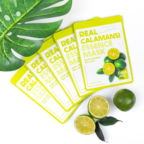 Farmstay Real Calamansi Essence Mask – Krepilna Tkaninska Maska 1kos/23ml