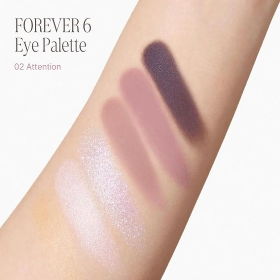 Laka Forever 6 Eyeshadow Palette – 02 Attention – Paleta Senčil 7g