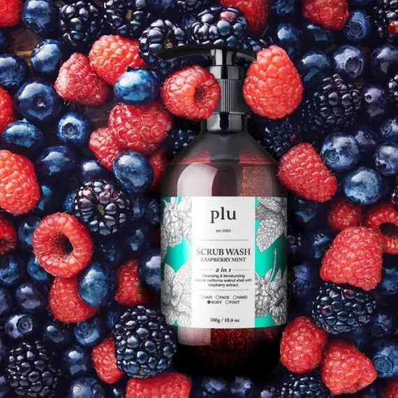 Plu Scrub Wash Raspberry Mint – Mirisni Peeling Gel za Tuširanje 500g
