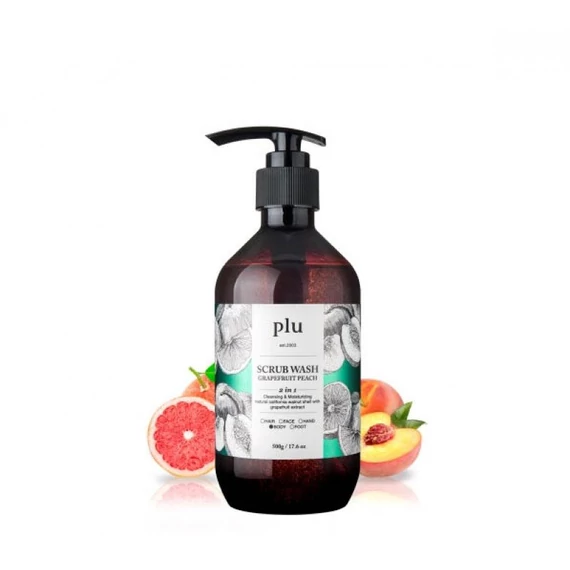 Plu Scrub Wash Grapefruit Peach – Mirisni Peeling Gel za Tuširanje 500g
